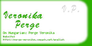 veronika perge business card